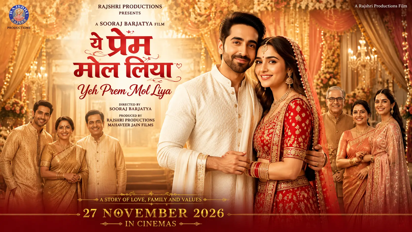 Yeh Prem Mol Liya Movie 2026 Ayushmann Khurrana Sharvari